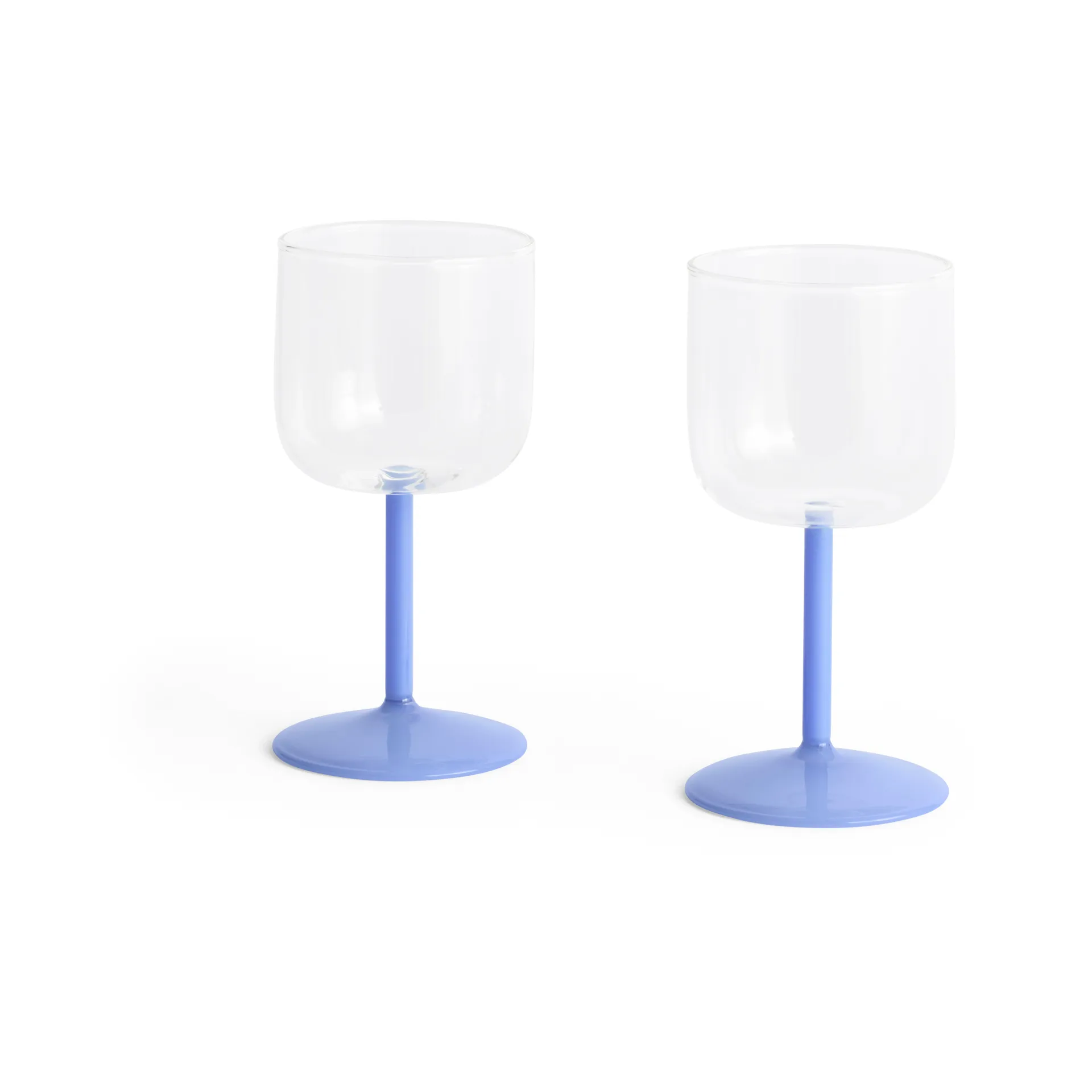 Tint vinglass 25 cl 2-pakning, Clear-jade light blue HAY