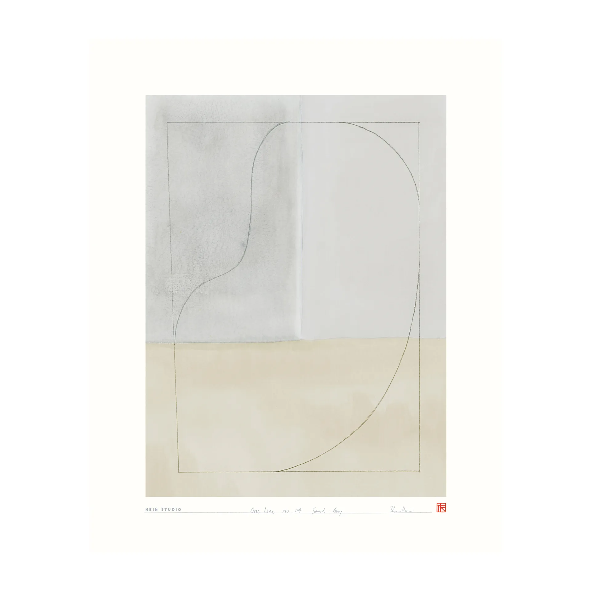 One Line plakat 40 x 50 cm, No. 04 Hein Studio