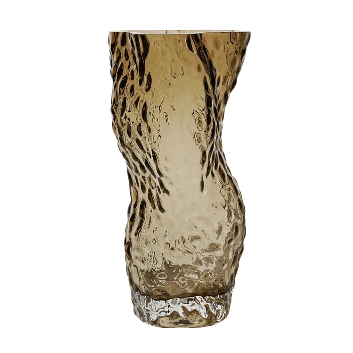 Ostrea Rock vase glass 30 cm, Smoke Hein Studio