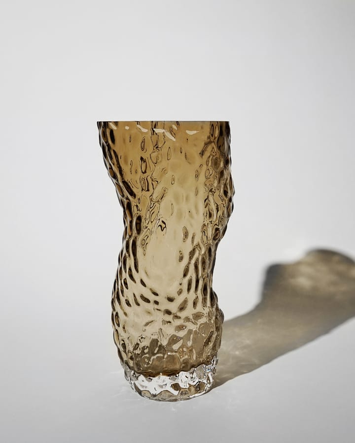 Ostrea Rock vase glass 30 cm, Smoke Hein Studio