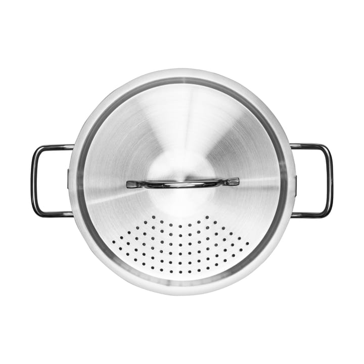 Heirol Steely gryte med lokk innebygd sil, 5 liter Heirol