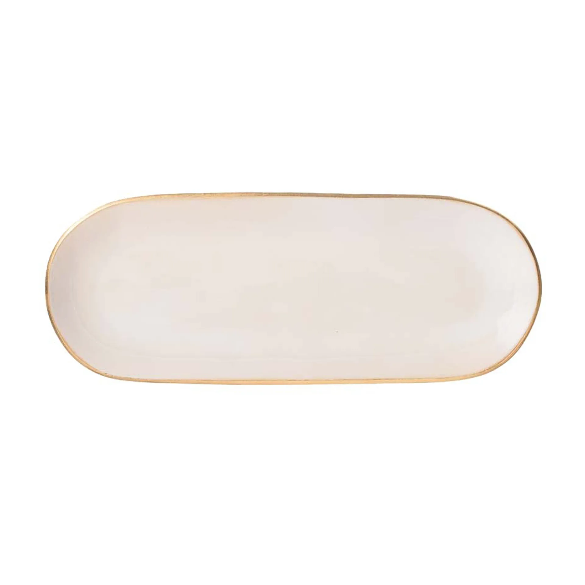 Heirol x Nosse Edge serveringsfat 12,2 x 30 cm, Gold Heirol