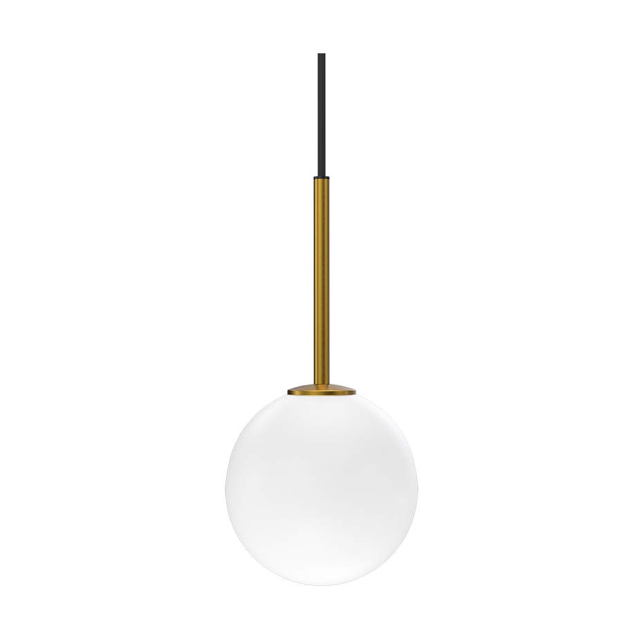 Herstal Ballon pendel Hvit-messing