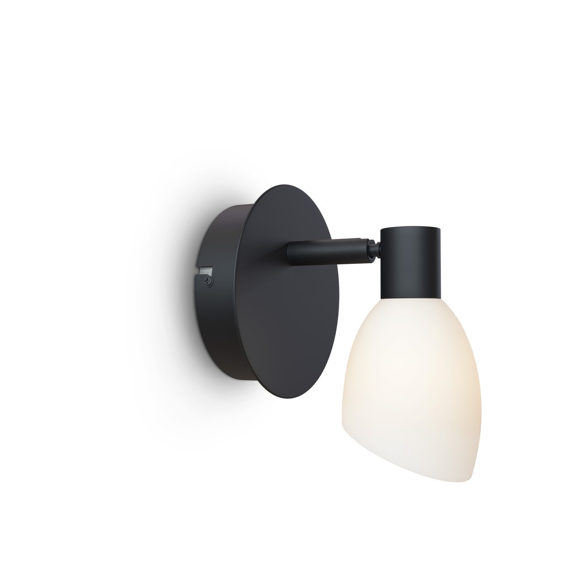 Herstal - Cut 2 Vegglampe Black/Opal