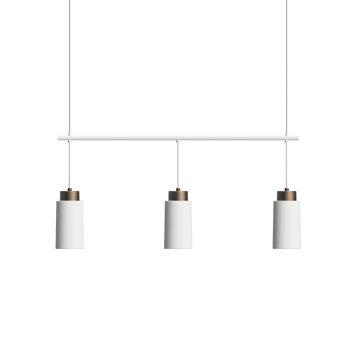 Herstal, Edge pendellampe Trio Hvit E27