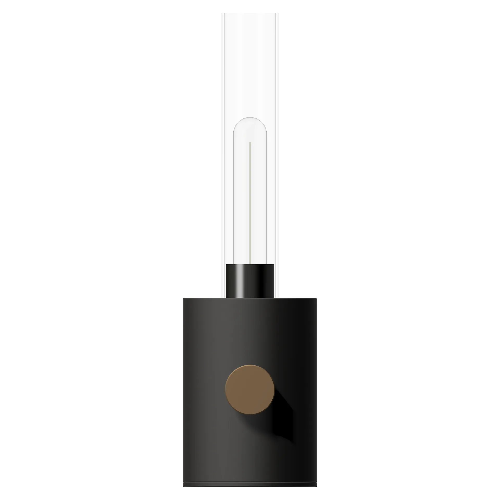 Harbor bordlampe small 28 cm, Matt svart Herstal