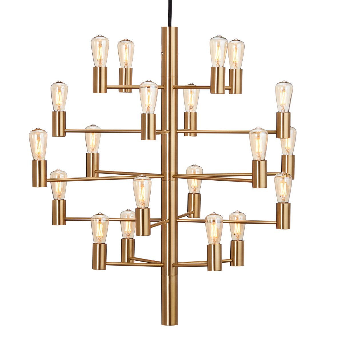 Manola 20 lysekrone Satin brass