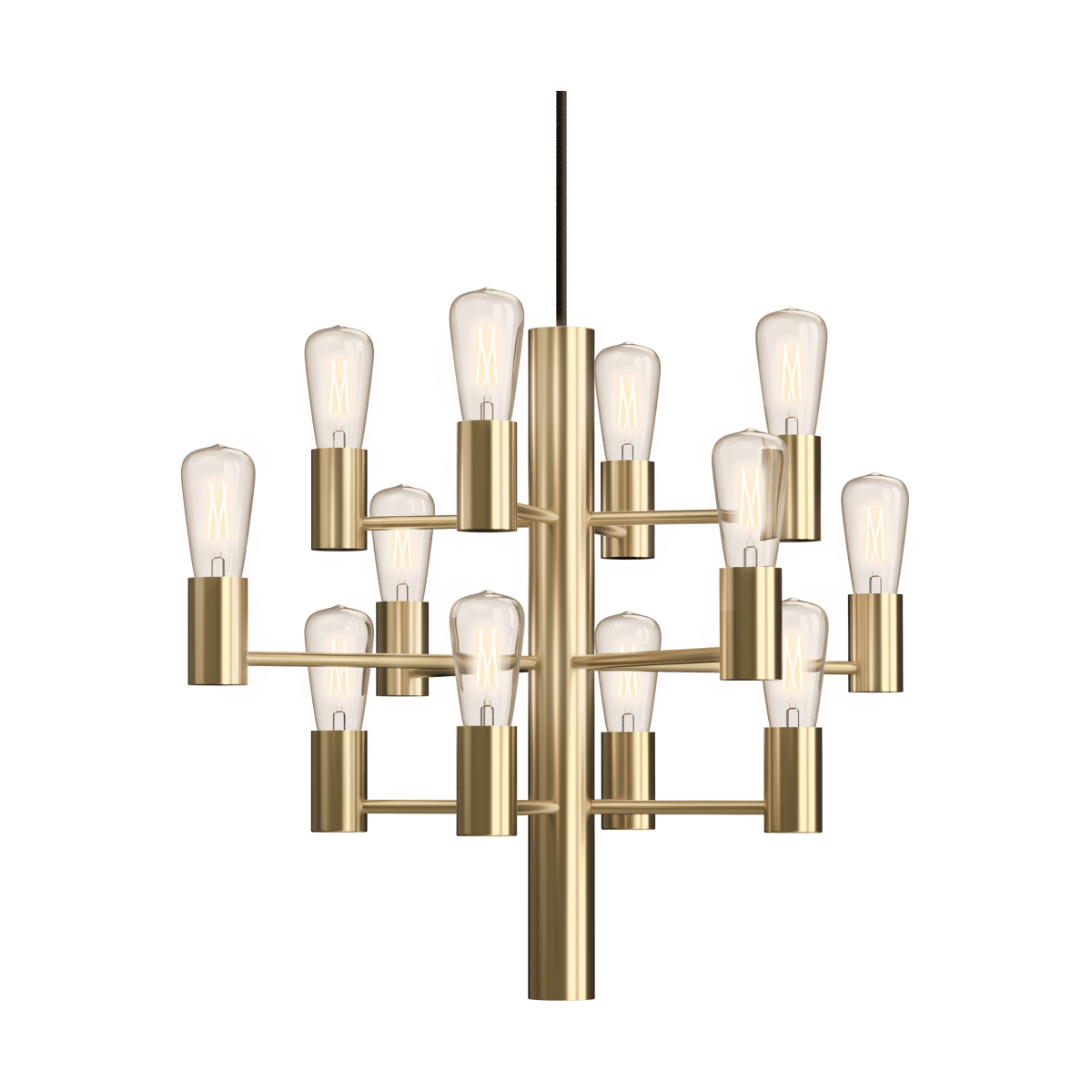 Herstal - Manola Mini 12 Lysekrone Satin Messing