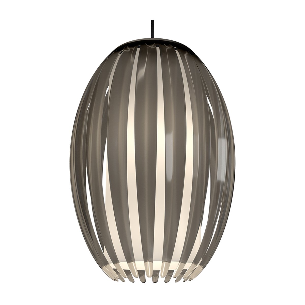 Herstal Tentacle taklampe medium Sort-røkfarget