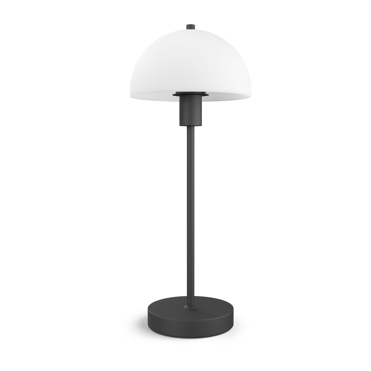 Vienda bordlampe 50 cm Svart-opalglass