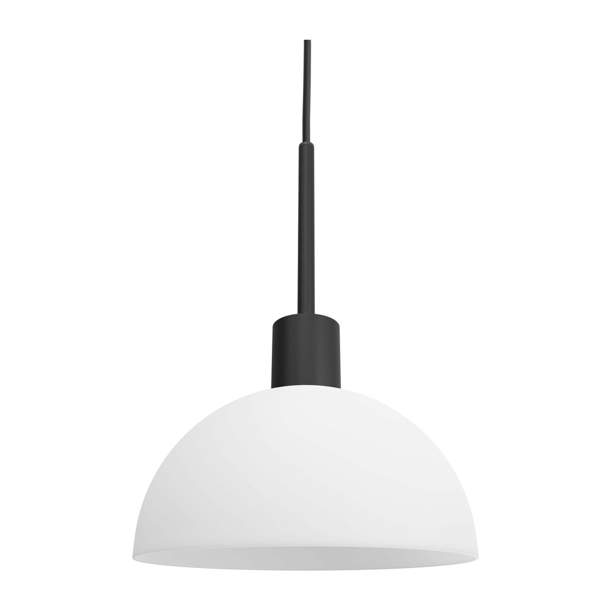 Vienda taklampe Svart-opalglass