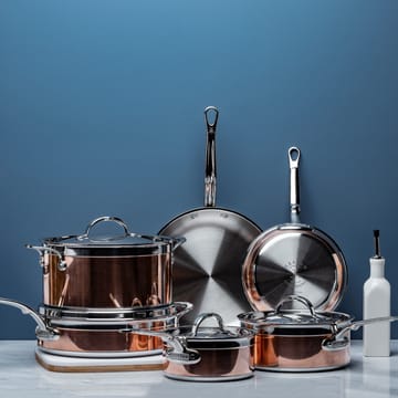 Hestan Copperbond gryte- og stekepannesett - 10 deler - Hestan
