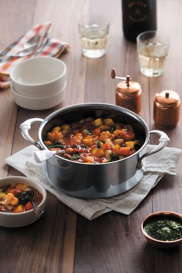 Hestan Nanobond gryte med lokk 7,6 L - Rustfritt stål - Hestan