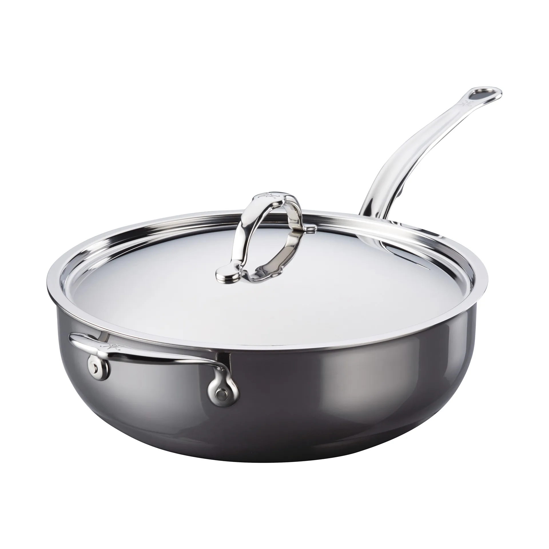 Hestan Nanobond traktørpanne med lokk 4,7 L, Rustfritt stål Hestan