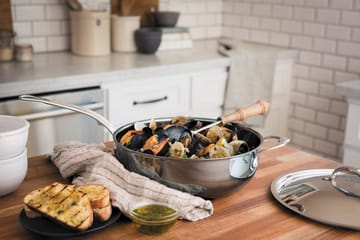 Hestan Nanobond traktørpanne med lokk 4,7 L - Rustfritt stål - Hestan
