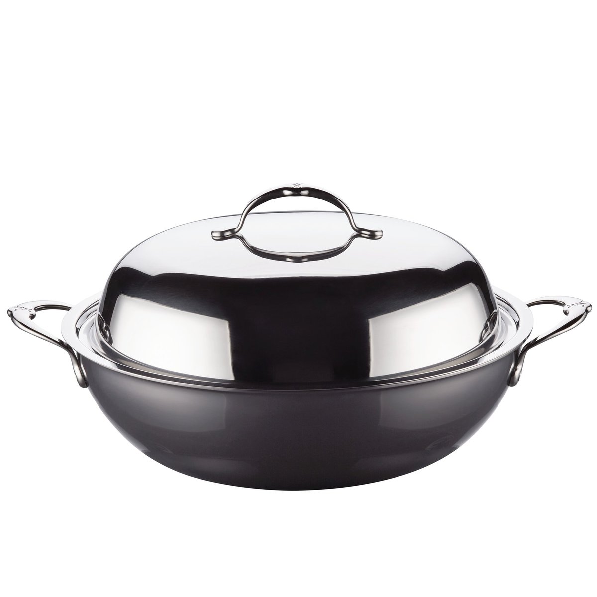 Hestan - Nanobond wok med lokk 36 cm stål