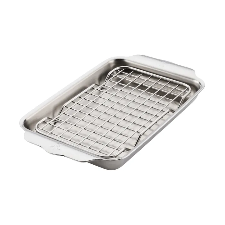 Hestan Ovenbond bakeplate med avkjølingsrist - Rustfritt stål, 16,8x28,8 cm - Hestan