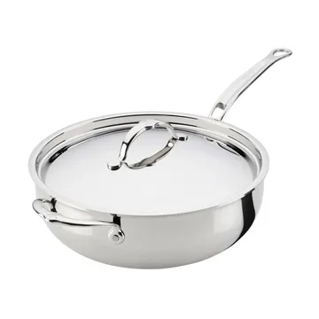 Hestan ProBond Luxe allroundpanne med lokk - Rustfritt stål, hjelpekshåndtak - Hestan