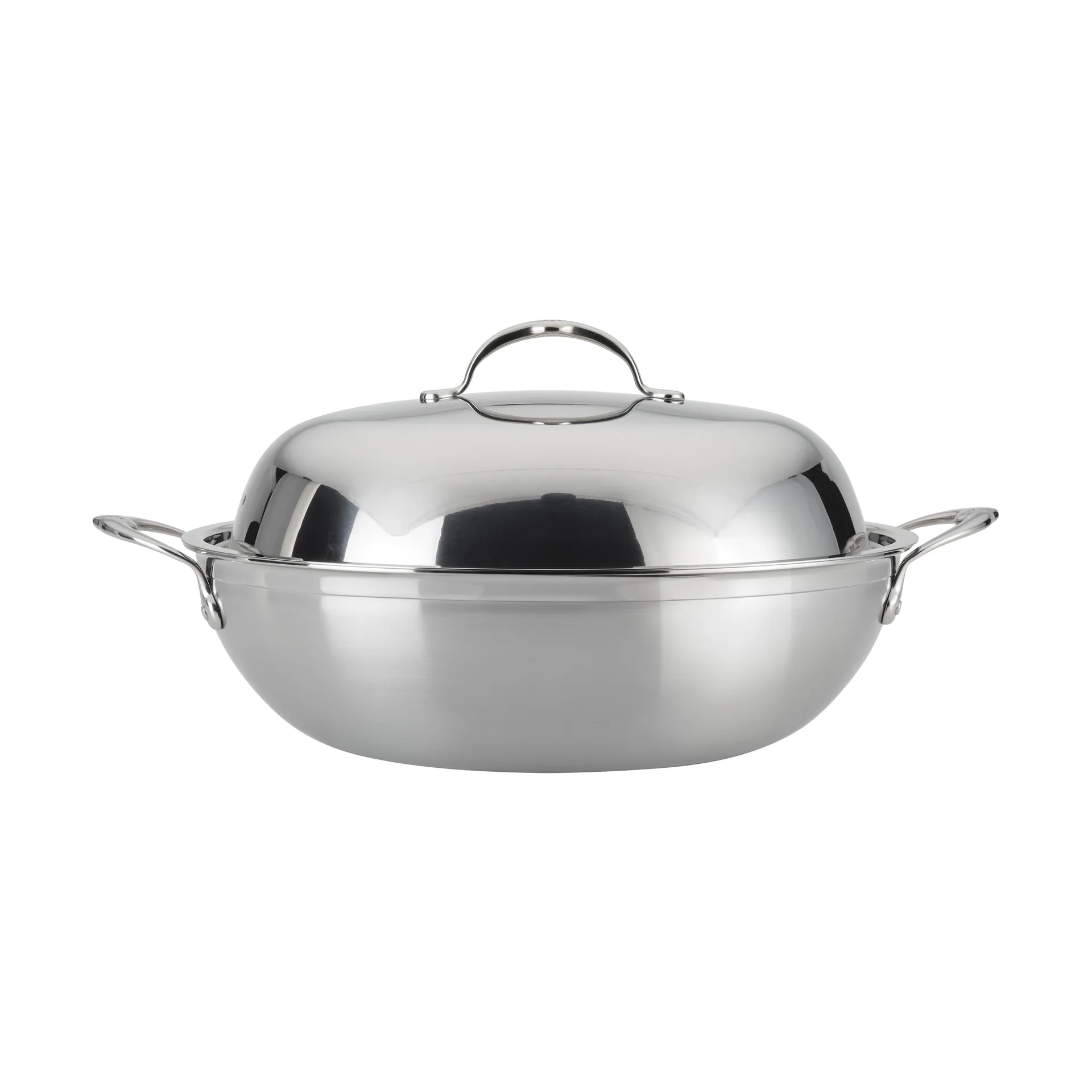 Hestan Probond wok med lokk 36 cm, Rustfritt stål Hestan