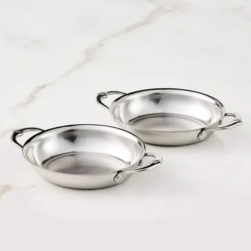 Hestan Provisions oval gratengform - Mini, åpen, 2-pakning, 17 cm - Hestan
