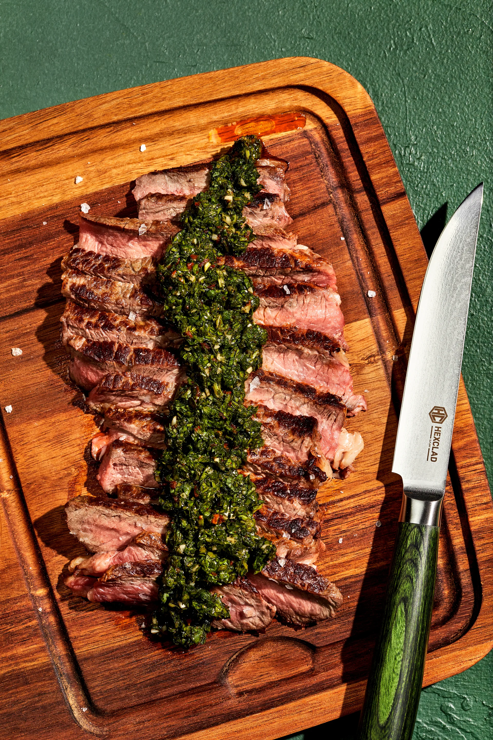 Hexclad Bistecca skjærebrett/Planke 4-pakning, Acacia Hexclad