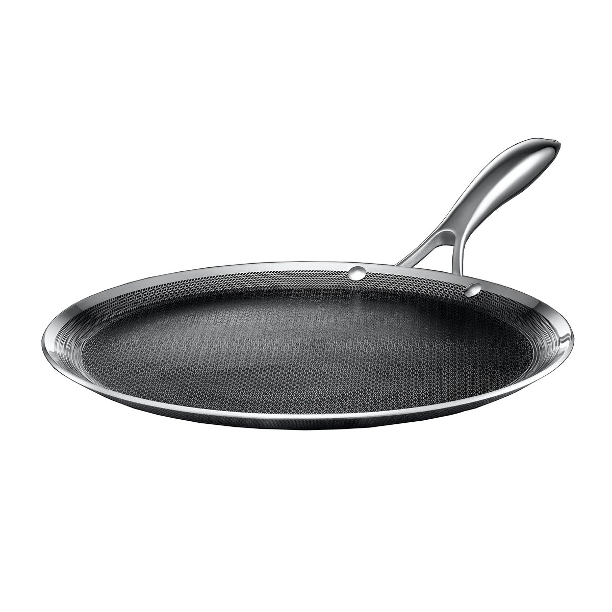 Hexclad - Hybrid pannekakepanne 30 cm sølv/svart