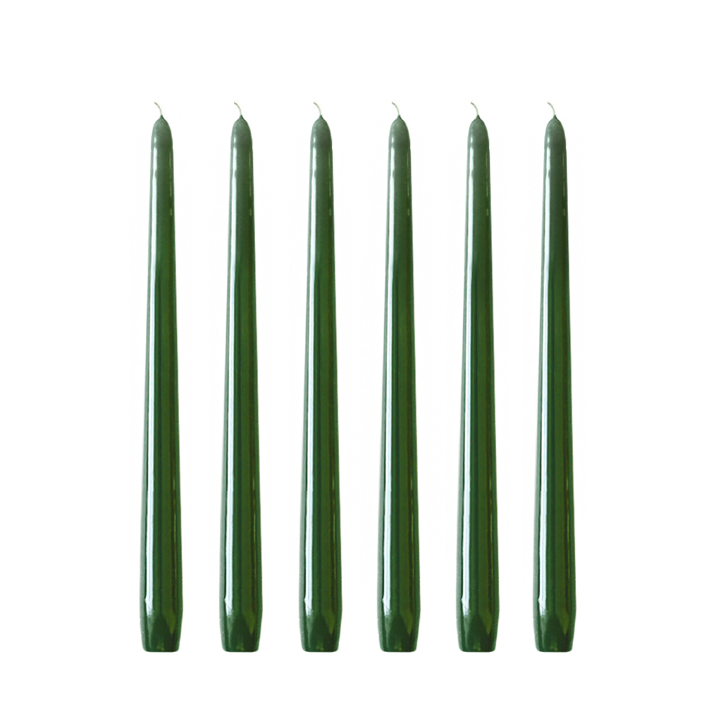 Hilke - Herregårdslys 30 cm 6 stk mørk grønn