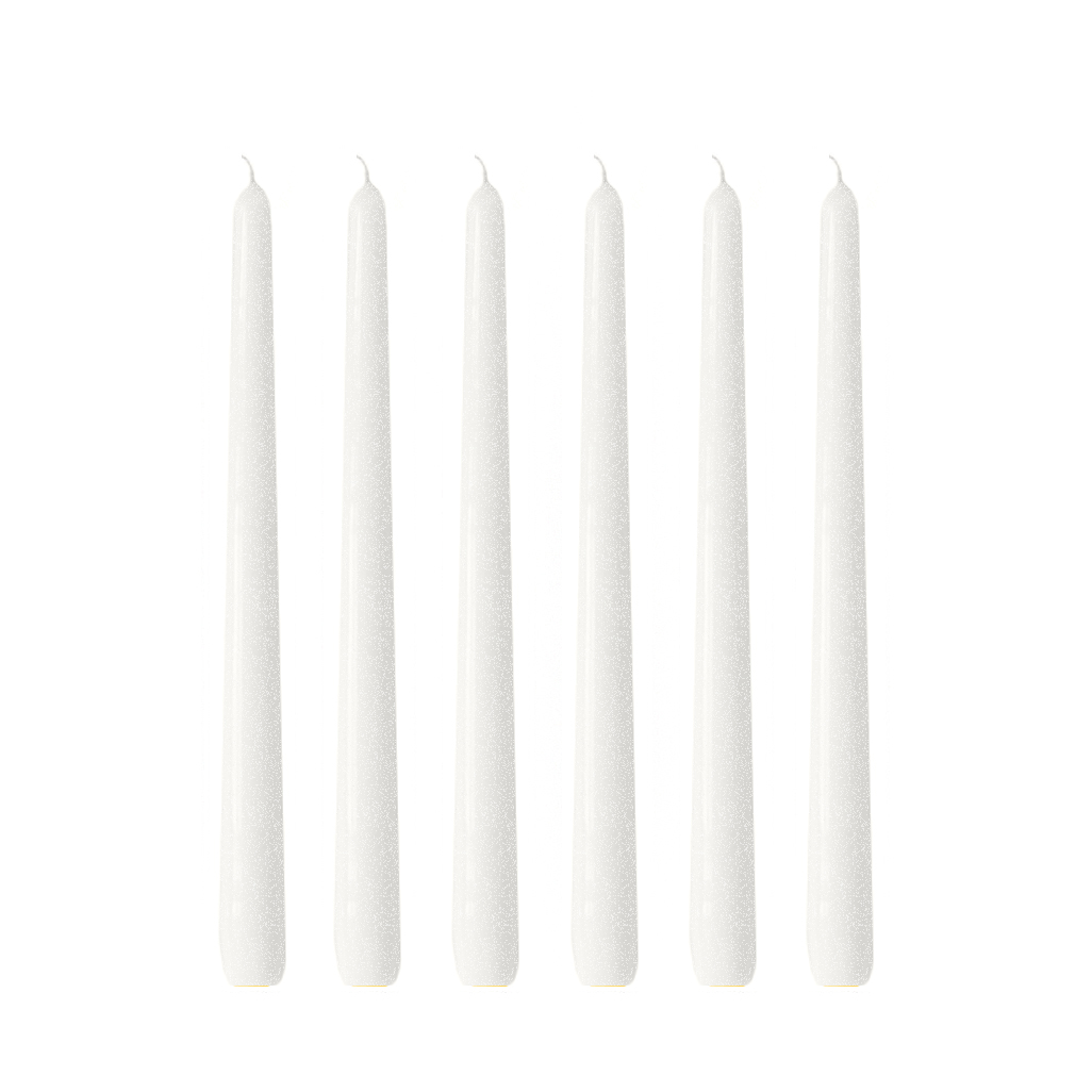 Hilke - Herregårdslys 30 cm 6 stk perlehvit glans