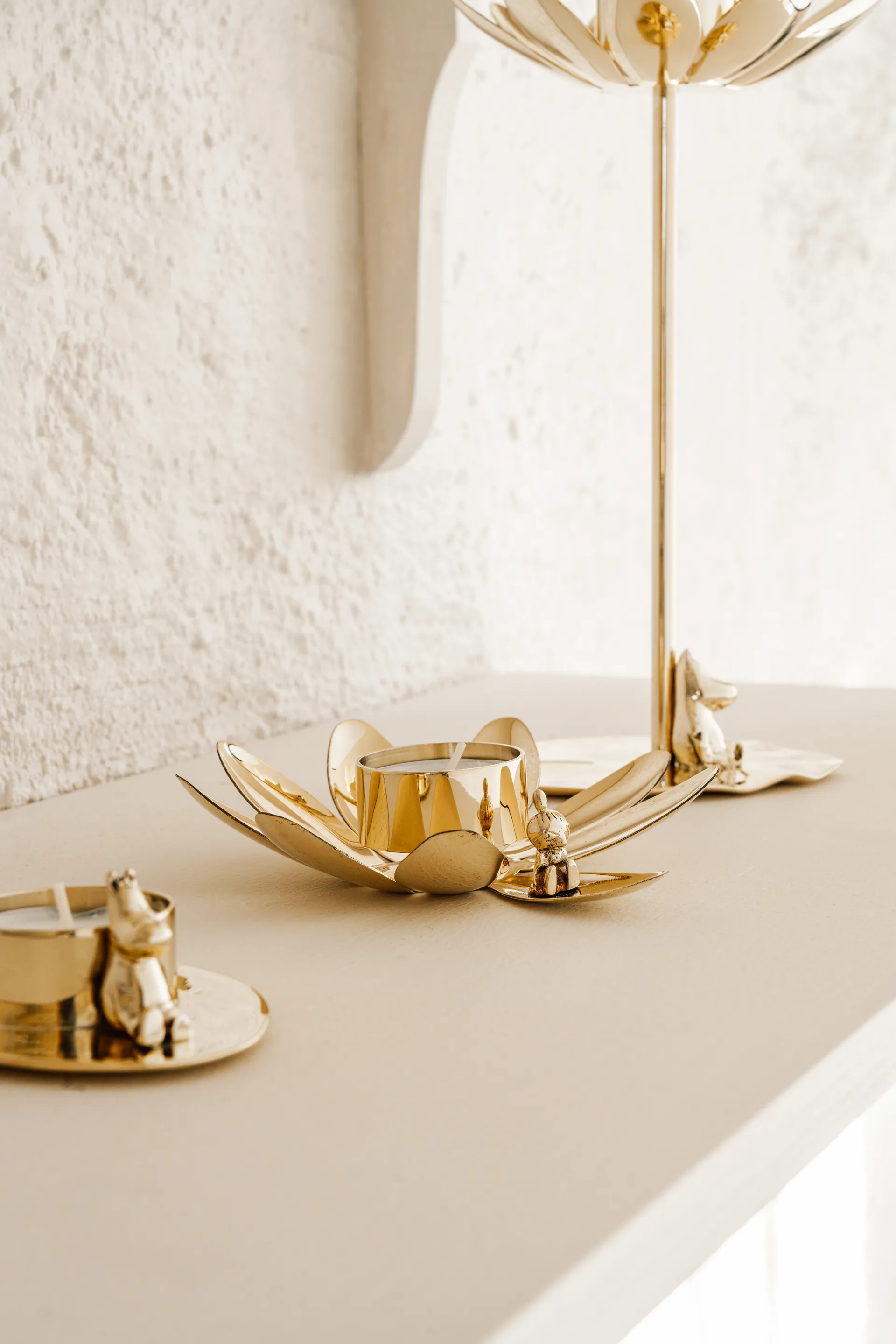 Hilke X Mumin Lille My lysestake, Messing Hilke Collection