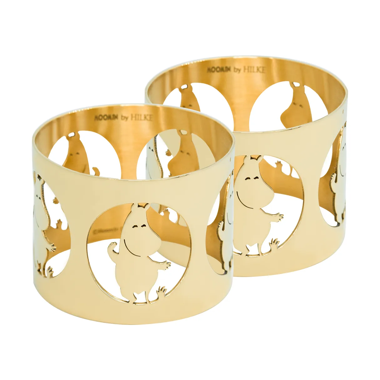 Hilke Collection Hilke X Mummitrollet serviettringer Mumintrollet 2-pk Messing