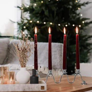 Lignano Sabbiadoro adventslysestake - Forkrommet messing - Hilke Collection