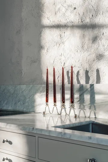 Lignano Sabbiadoro adventslysestake - Forkrommet messing - Hilke Collection