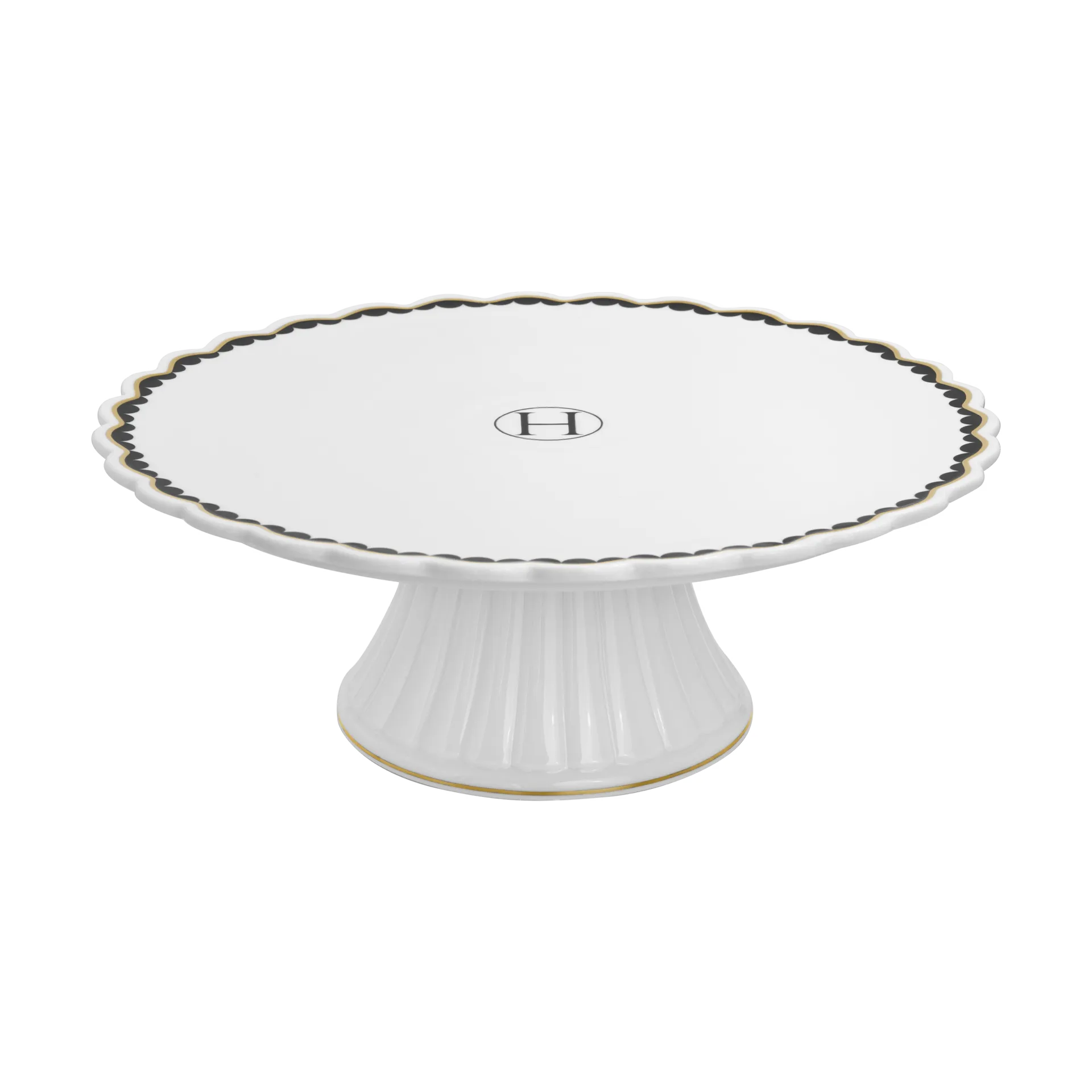 Lignano Sabbiadoro kakefat Ø26 cm, Svart glans Hilke Collection