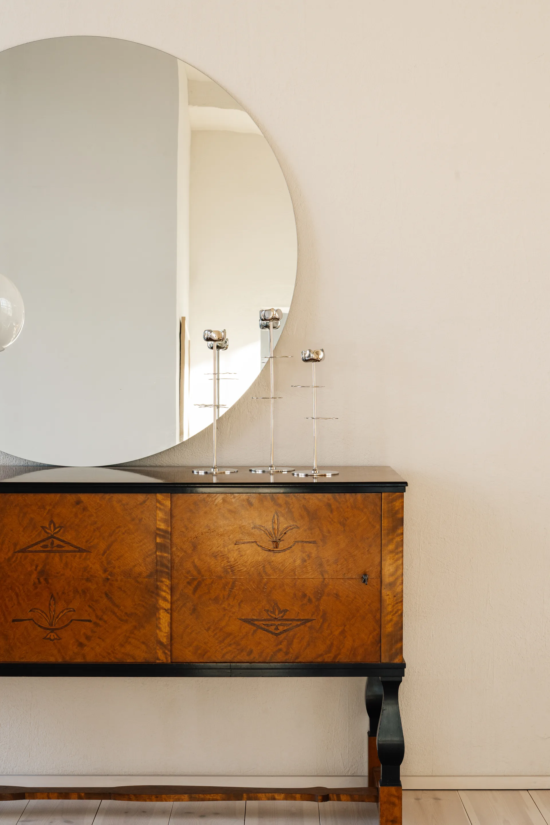 Ninfea Alta lysestake 40 cm, Forkrommet messing Hilke Collection