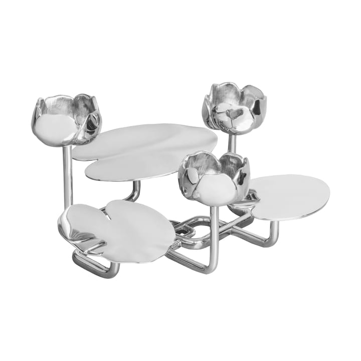 Ninfea grande lysestake, Forkrommet messing Hilke Collection