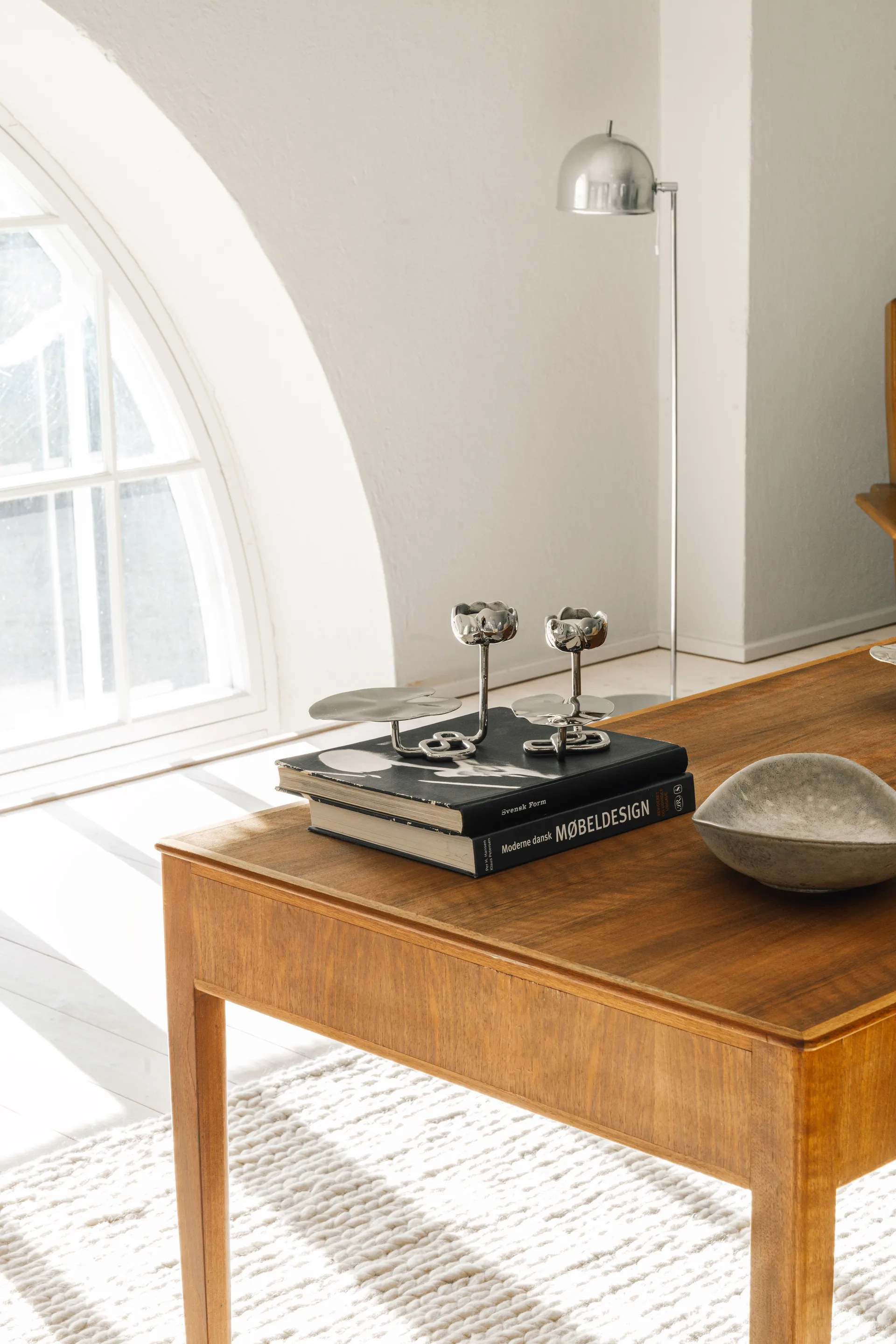 Ninfea No.1 lysestake, Forkrommet messing Hilke Collection