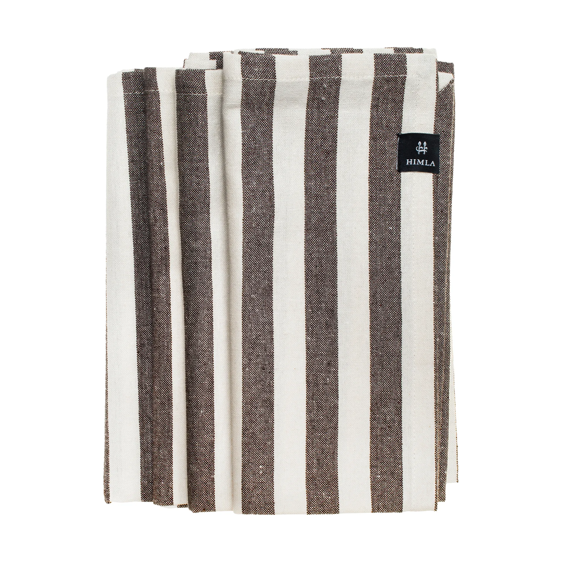 Bretagne stoffserviett 50x50 cm 4-pack, Chocolate Himla