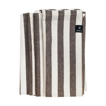 Bretagne stoffserviett 50x50 cm 4-pack - Chocolate - Himla