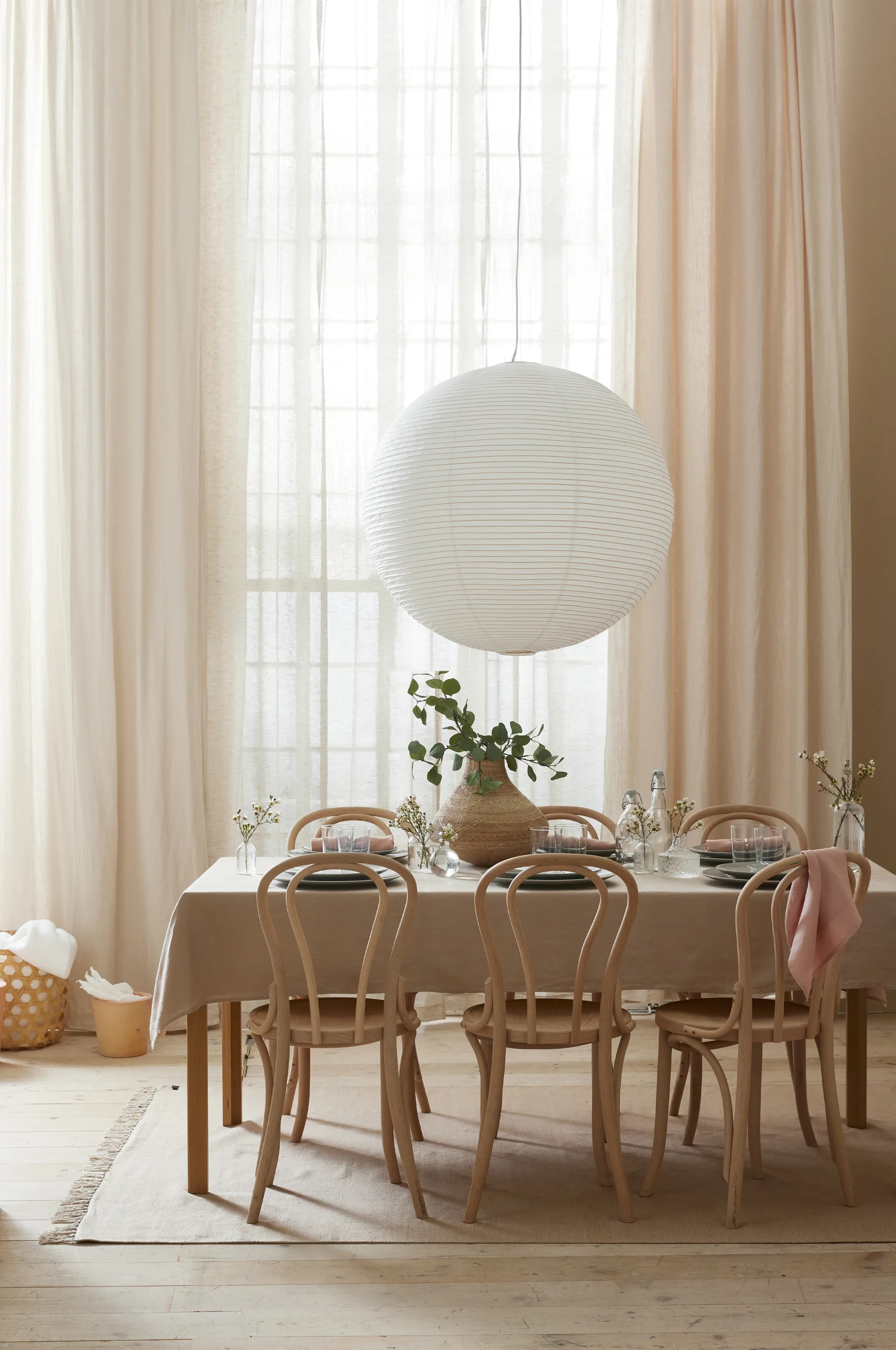 Dalsland gardin med leggbånd 145x250 cm, Oatmeal Himla