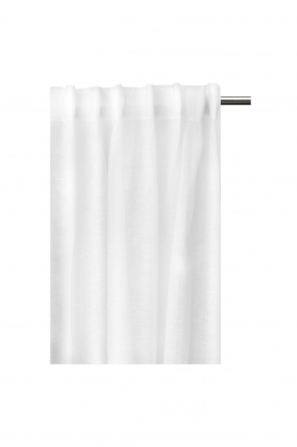 Himla Dalsland gardin med rynkebånd 145x250 cm Optical white