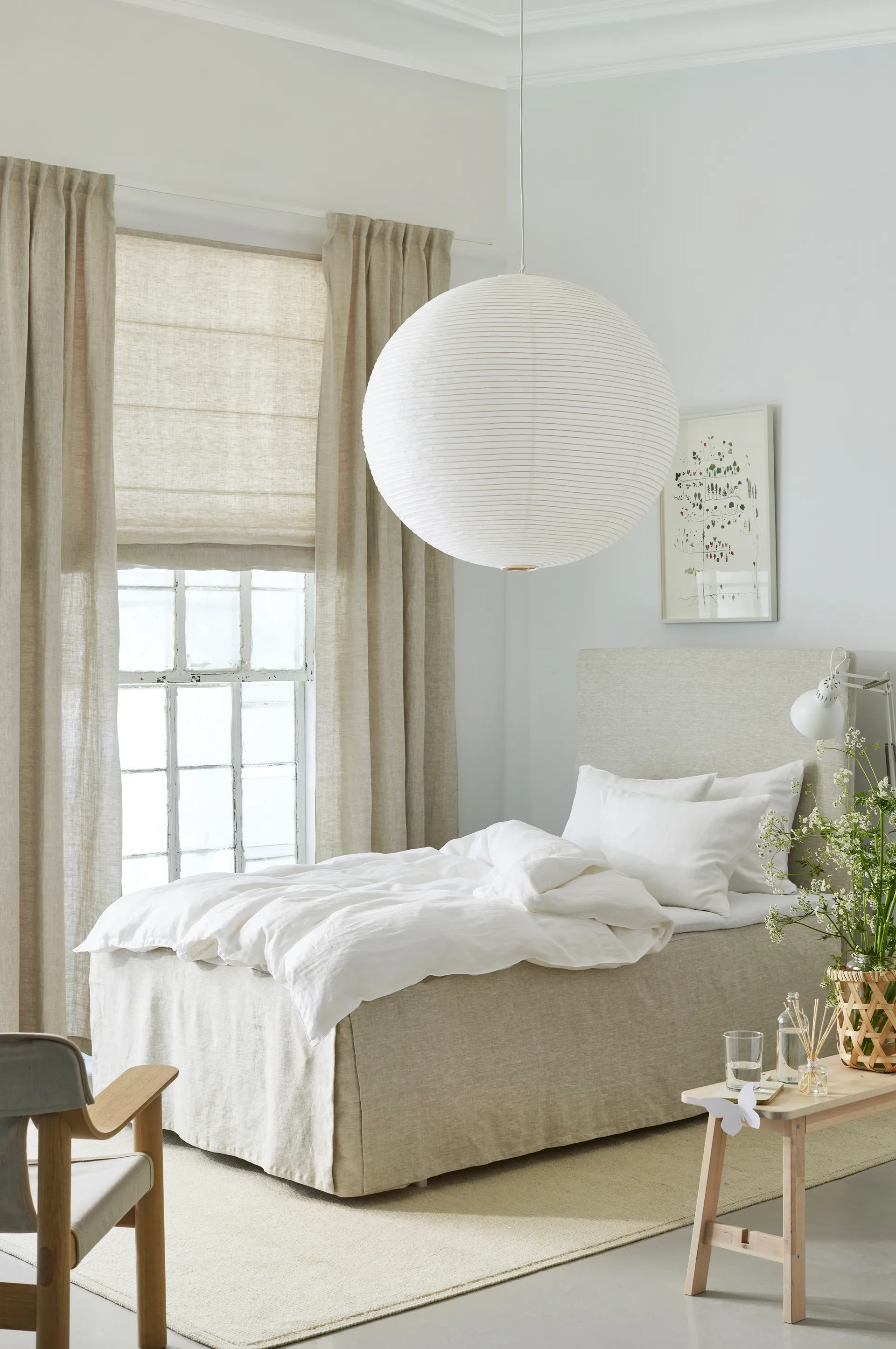 Miramar liftgardin 140 x 180 cm, Oatmeal Himla