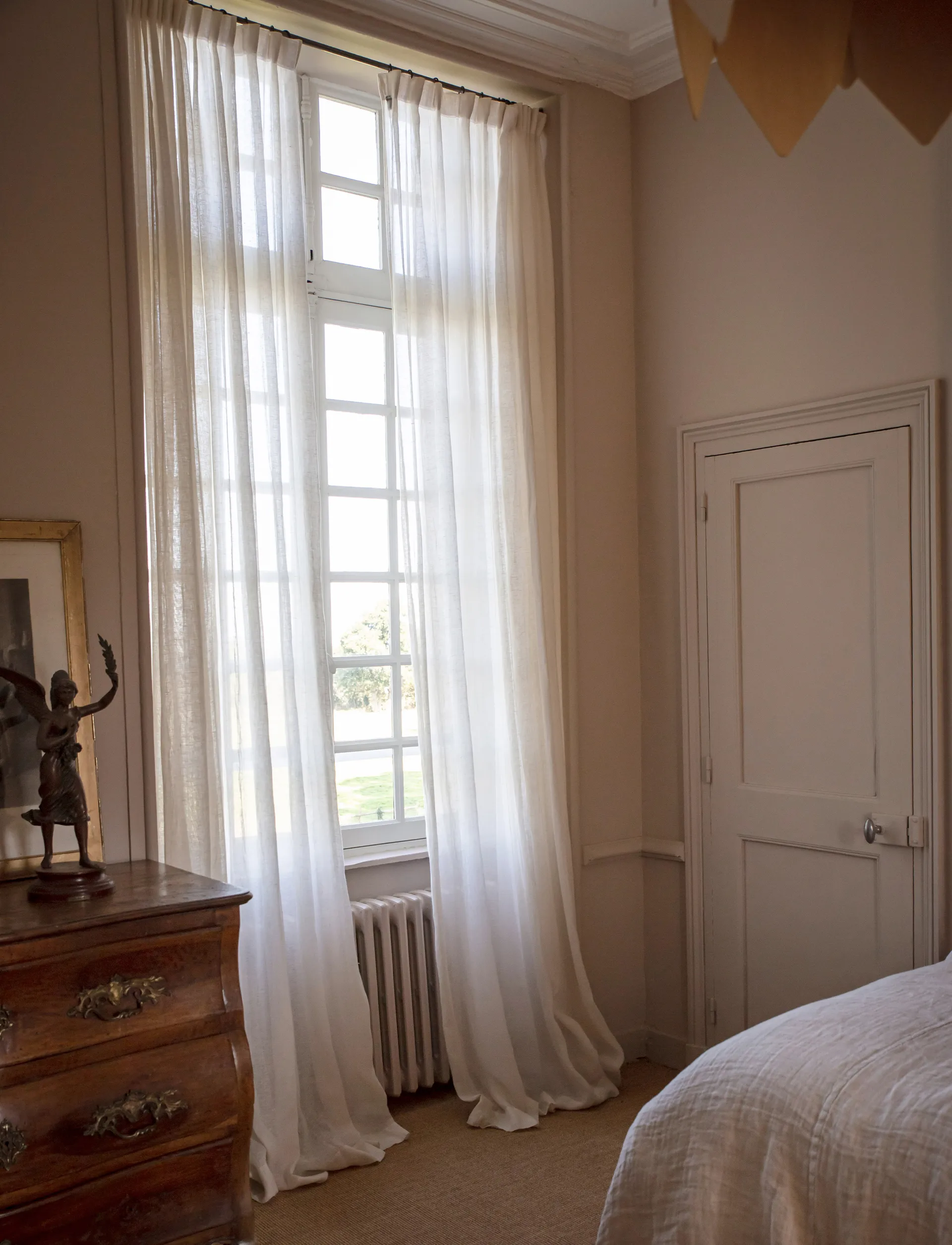 Sunrise gardin med plissébånd 280x290 cm, White Himla