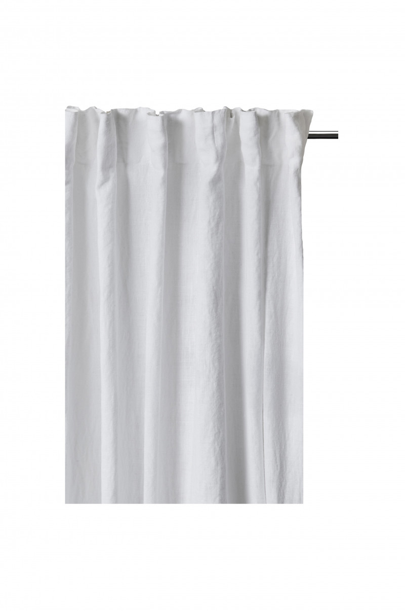 Himla Sunshine gardin med rynkebånd 140x250 cm Hvit