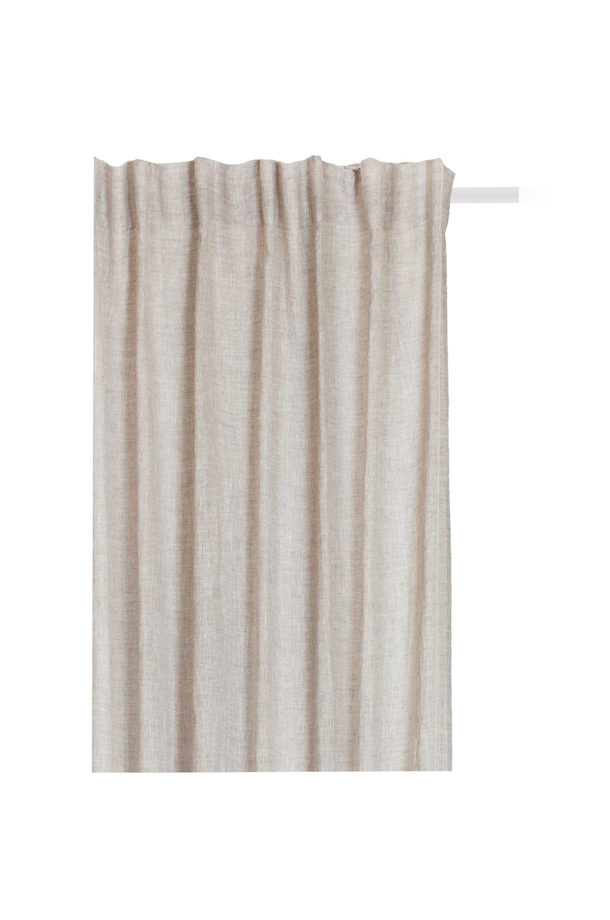 Himla Sunshine gardin med rynkebånd 140x250 cm Oatmeal