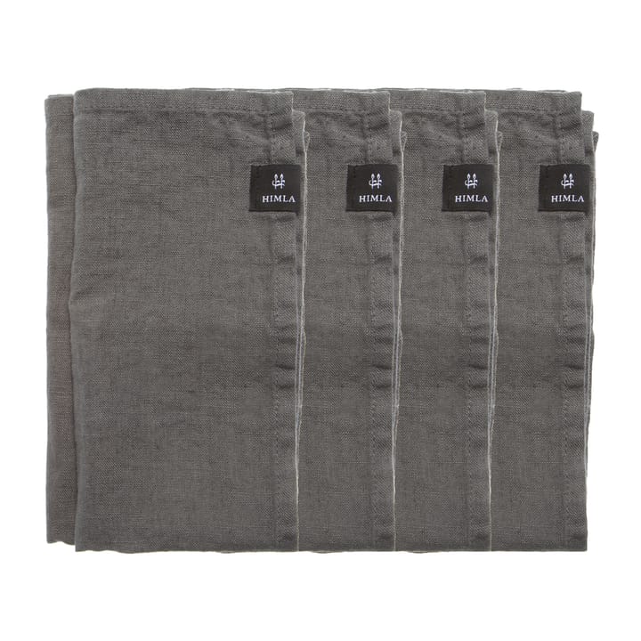 Sunshine serviett 4-pk, Charcoal (mørk grå) Himla