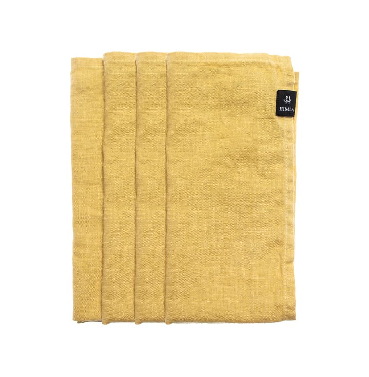 Sunshine serviett 4-pk, Honey (gul) Himla