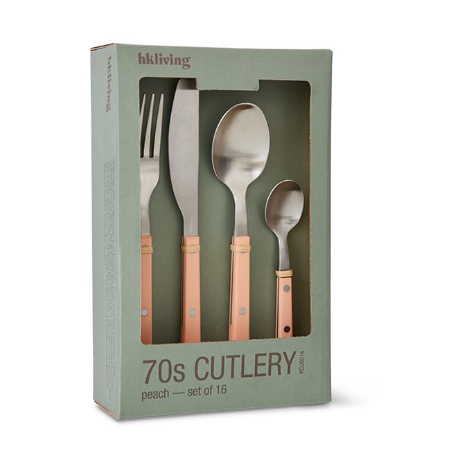 70's bestikksett 16 deler, Peach HKliving