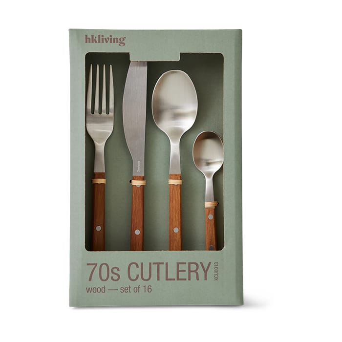 70's bestikksett 16 deler - Tre - HKliving