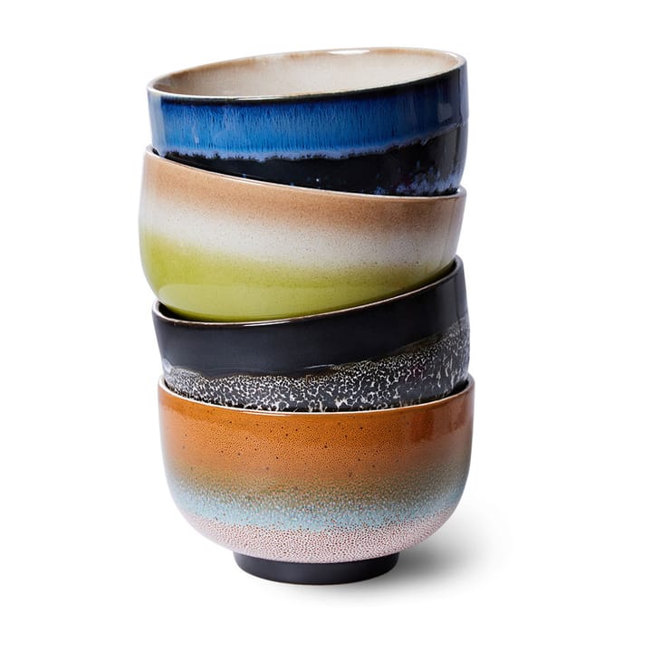 70's bolle Ø13,5 cm 4-pakning - Groovy - HKliving