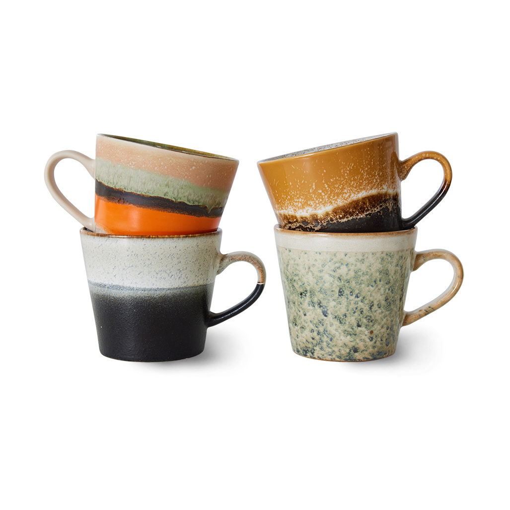 HKliving 70's cappuccinokrus 4-pakning Verve